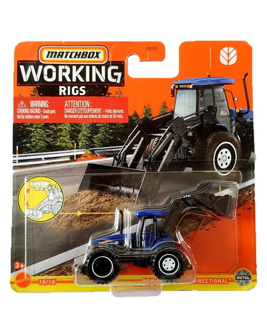 Matchbox Working Rigs New Holland Biodirectional - Blue - 2020 Card