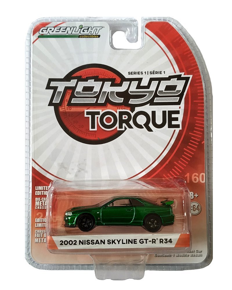 Greenlight Tokyo Torque 2002 Nissan Skyline GT-R R34