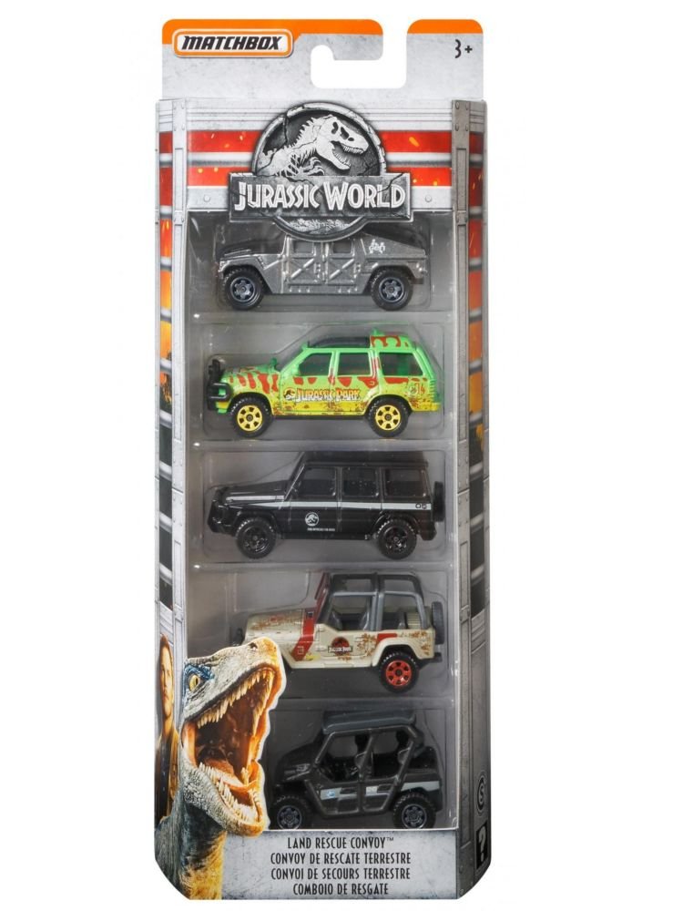 EXCLUSIVE Matchbox Jurassic World Land Rescue Convoy 5 Pack