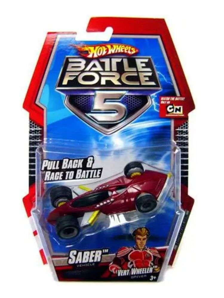 PRE-OWNED Hot Wheels Battle Force 5 Pull Back Saber Diecast Car