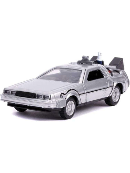 Jada Hollywood Rides 1:64 Scale Back to The Future Time Machine, Silver