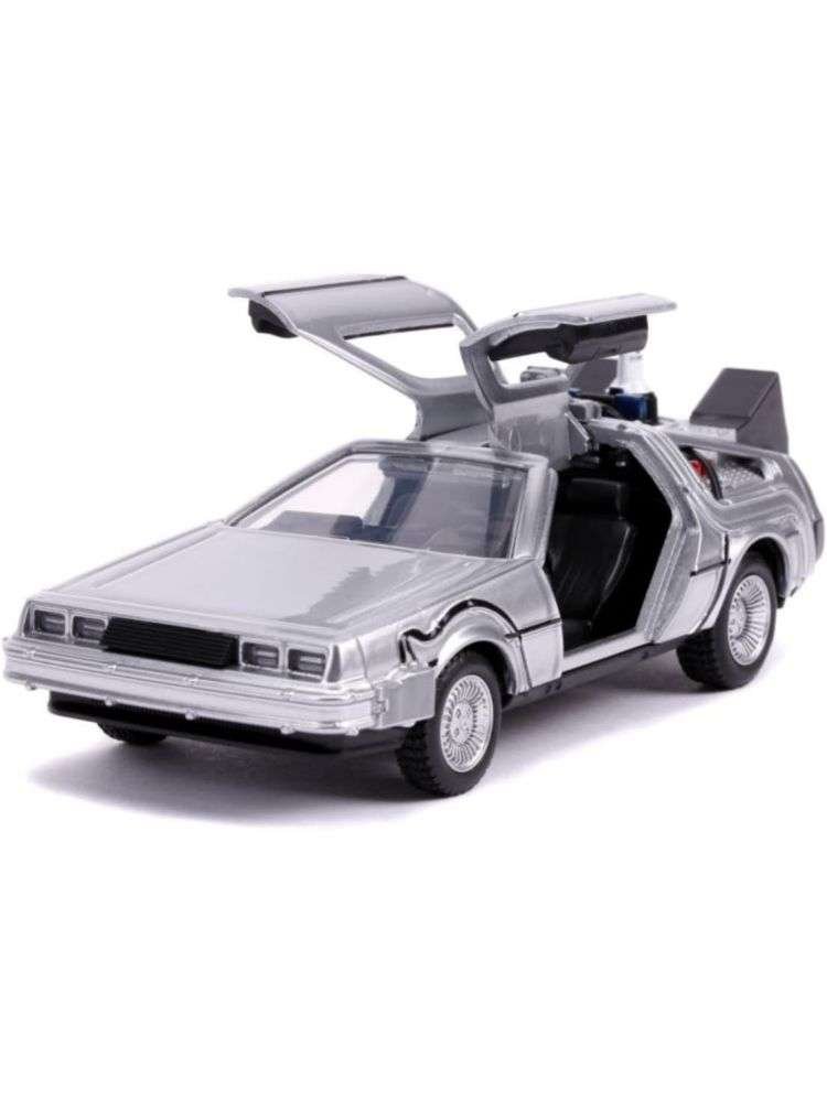 Jada Hollywood Rides 1:64 Scale Back to The Future Time Machine, Silver