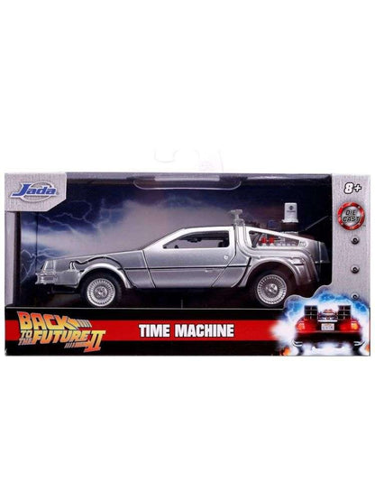 Jada Hollywood Rides 1:64 Scale Back to The Future Time Machine, Silver