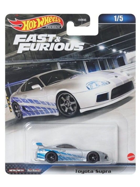 Hotwheels fast and furious Toyota Supra (blister damaged car is mint condition) imported premium 1:64 scale