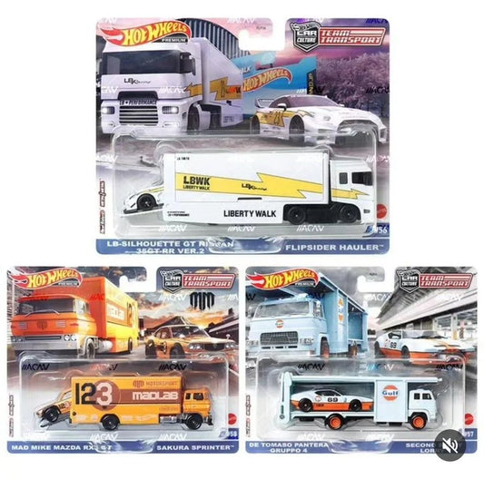 EXCLUSIVE Hotwheels Team Transport Set oF 3