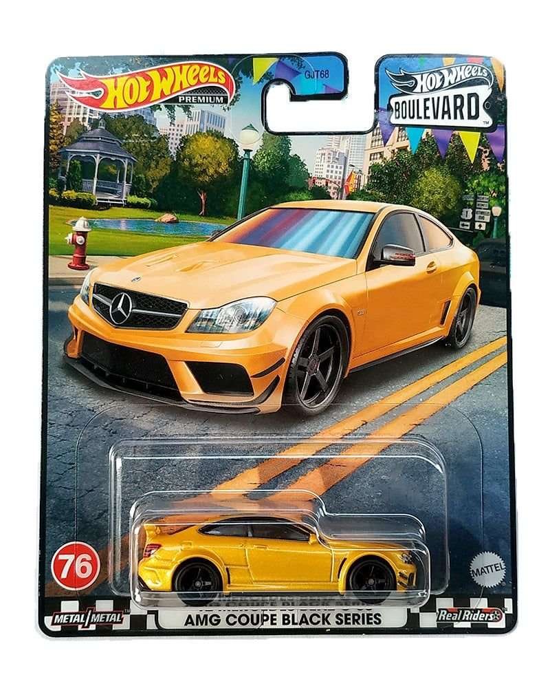 Hotwheels 12 Mercedes Benz c 63 amg coupe black series Boulevard Imported Premium 1:64