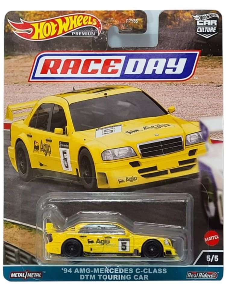 Hotwheels '94 amg Mercedes C- class Dtm Touring car' Race Day imported premium 1:64 scale