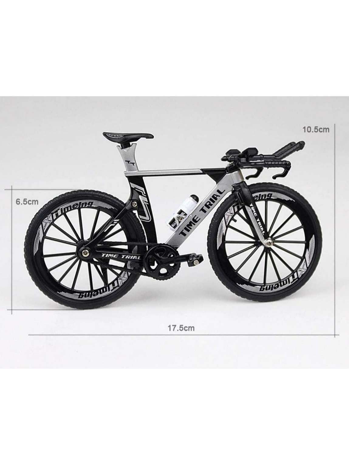 Bicycle Model 1:10 Time Trial Riding (White) (BUY ONE GET ONE FREE)