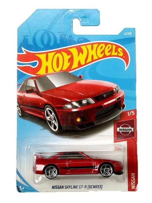 HotWheels Nissan Skyline GT-R (BCNR33) Imported Mainline Card 1:64 Scale