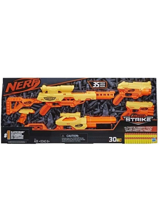 EXCLUSIVE Nerf Alpha Strike 35-Piece Alpha Strike Ultimate Mission Pack, Multicolour