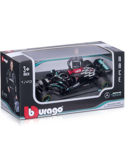 EXCLUSIVE Bburago Mercedes-AMG F1 Numbwe 77