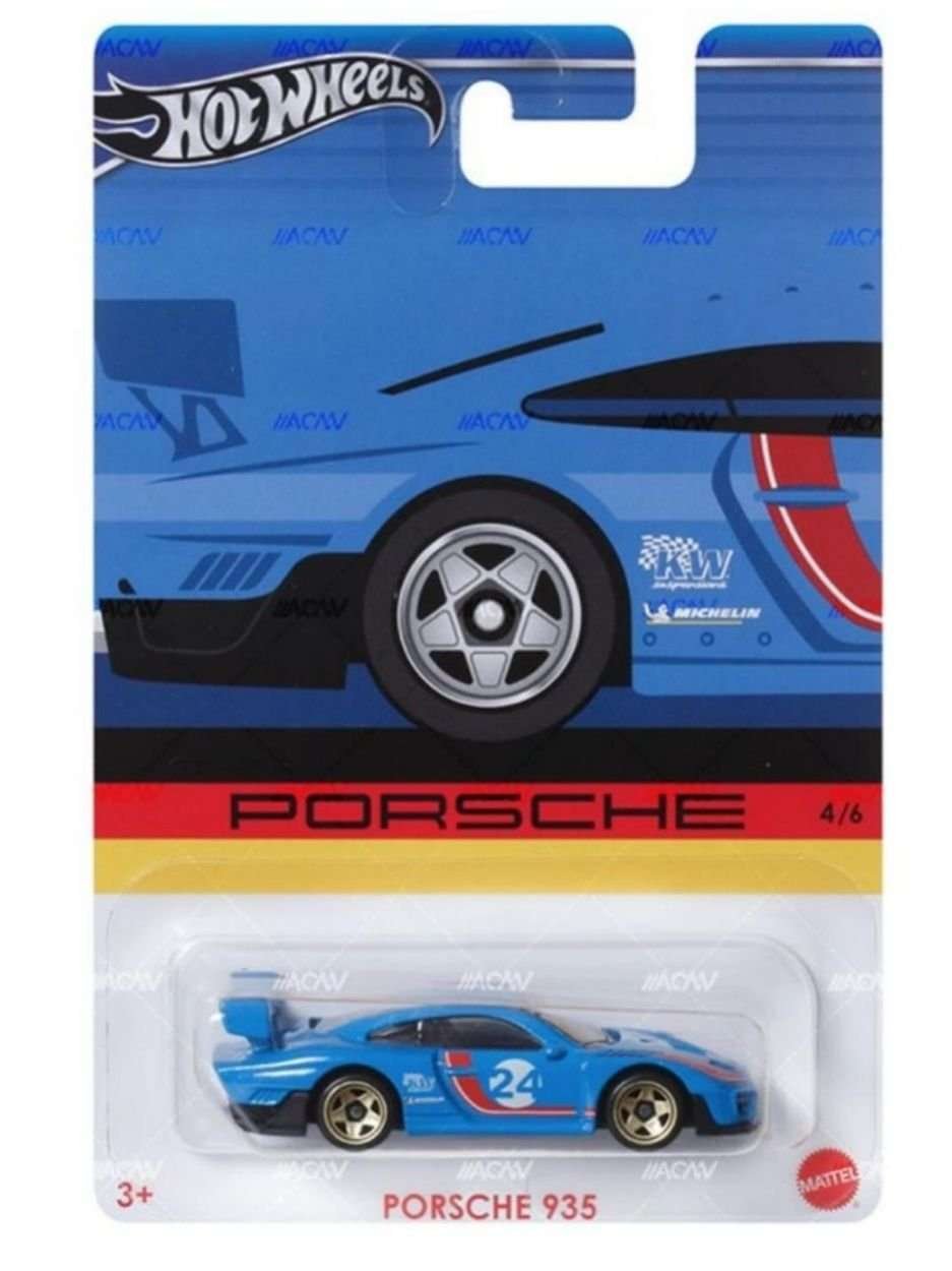 Hotwheels Porsche 935 imported mainline card art 1:64 scale