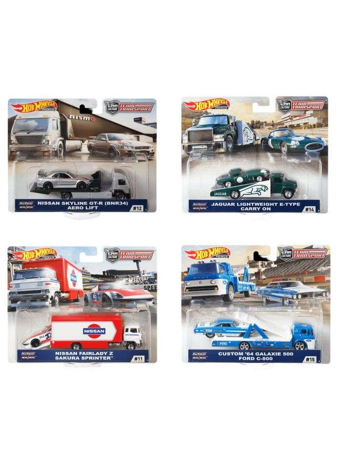 EXCLUSIVE Hotwheels Team Transport Set of 4