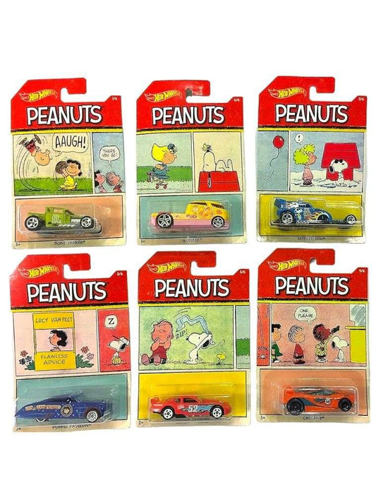 EXCLUSIVE Hotwheels Penuts set of 6