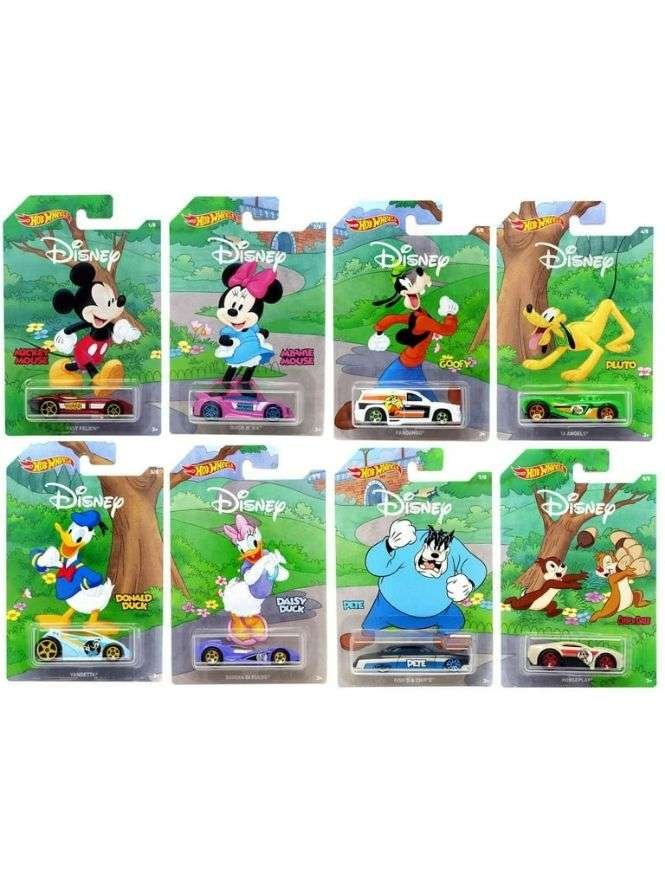 EXCLUSIVE Hotwheels Disney Set of 8