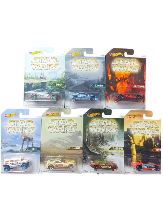 EXCLUSIVE Hotwheels Star War set of 7