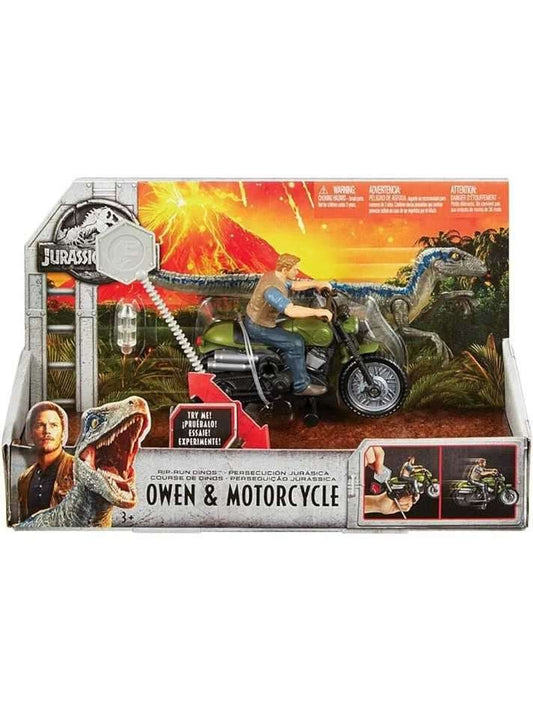 EXCLUSIVE Jurassic World Owen & Motorcycle