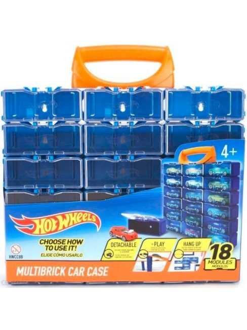 EXCLUSIVE Hotwheels Multibrick car case (hold 18 cars )