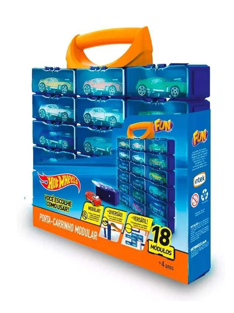 EXCLUSIVE Hotwheels Multibrick car case (hold 18 cars )