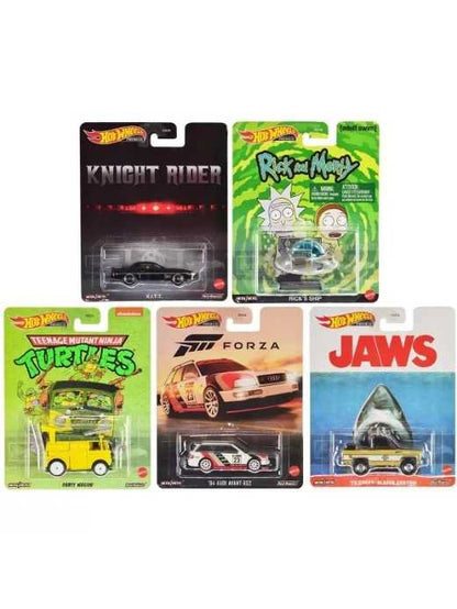 EXCLJUSIVE Hotwheels Retro Entertainment Set of 5