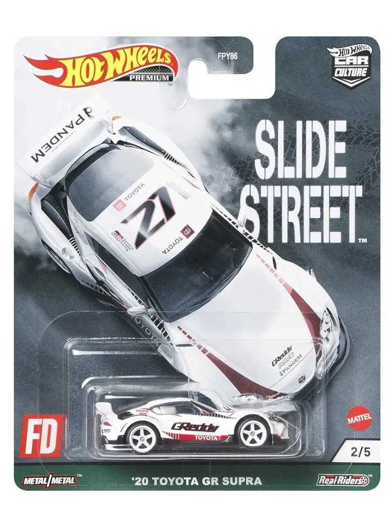 EXCLUSIVE Hotwheels slide Street 20 Toyota GR Supra (Blister damage)