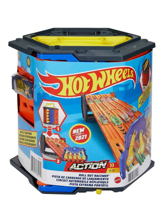 EXCLUSIVE Hotwheels Roll Out Raceway Track