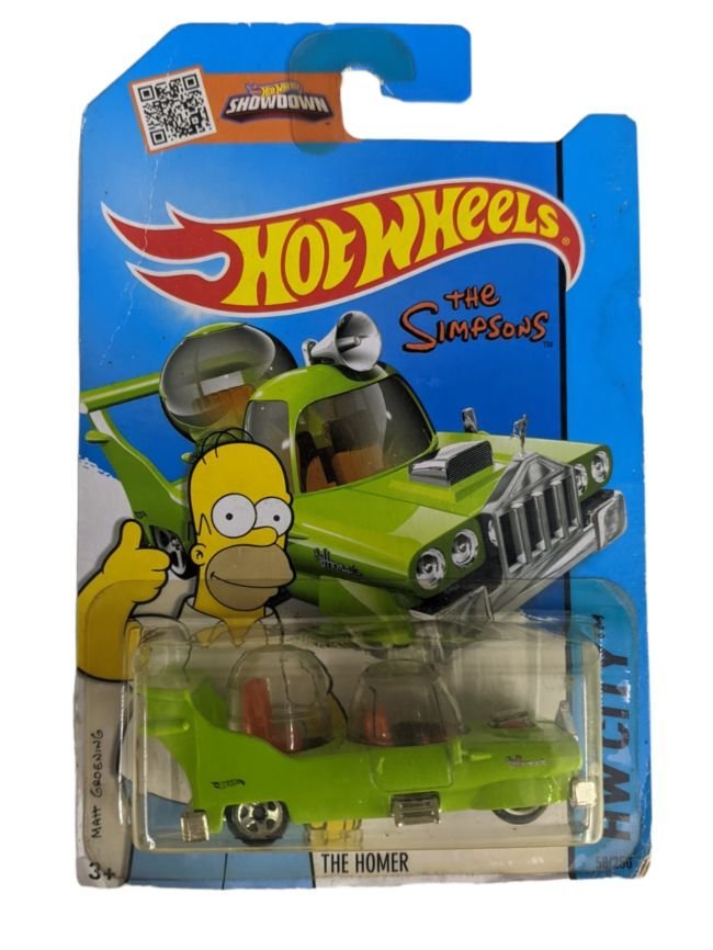 EXCLUSIVE Hotwheels Hw Citya the Simpsons the Homer (Blister damage car mint condition)