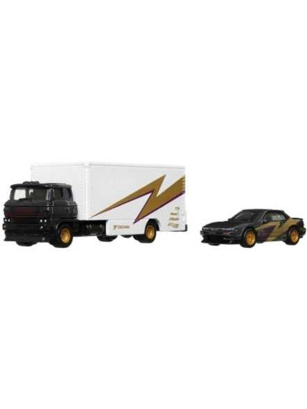 EXCLUSIVE Hotwheels Team Transport Nissan Silvia (S13) & Sakura Sprinter #52