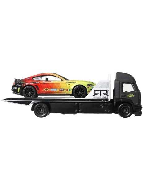 EXCLUSIVE Hotwheels Team Transport 23 Ford Mustang RTR Spec 5 & Aero Lift