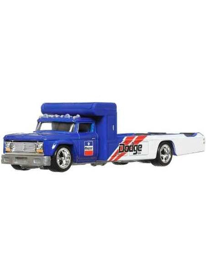 EXCLUSIVE Hotwheels Team Transport 80 Dodge Macho Power Wagon & Retro RIG