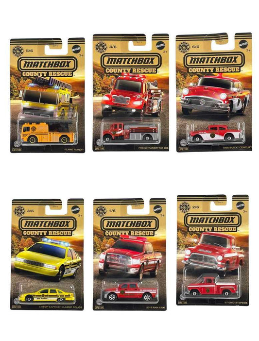 EXCLUSIVE Matchbox County Rescue Set of 6