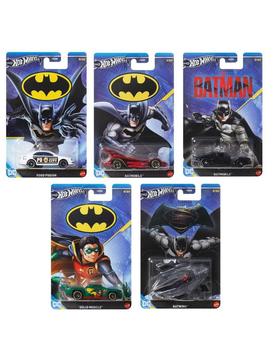 EXCLUSIVE Hotwheels Batman set of 5