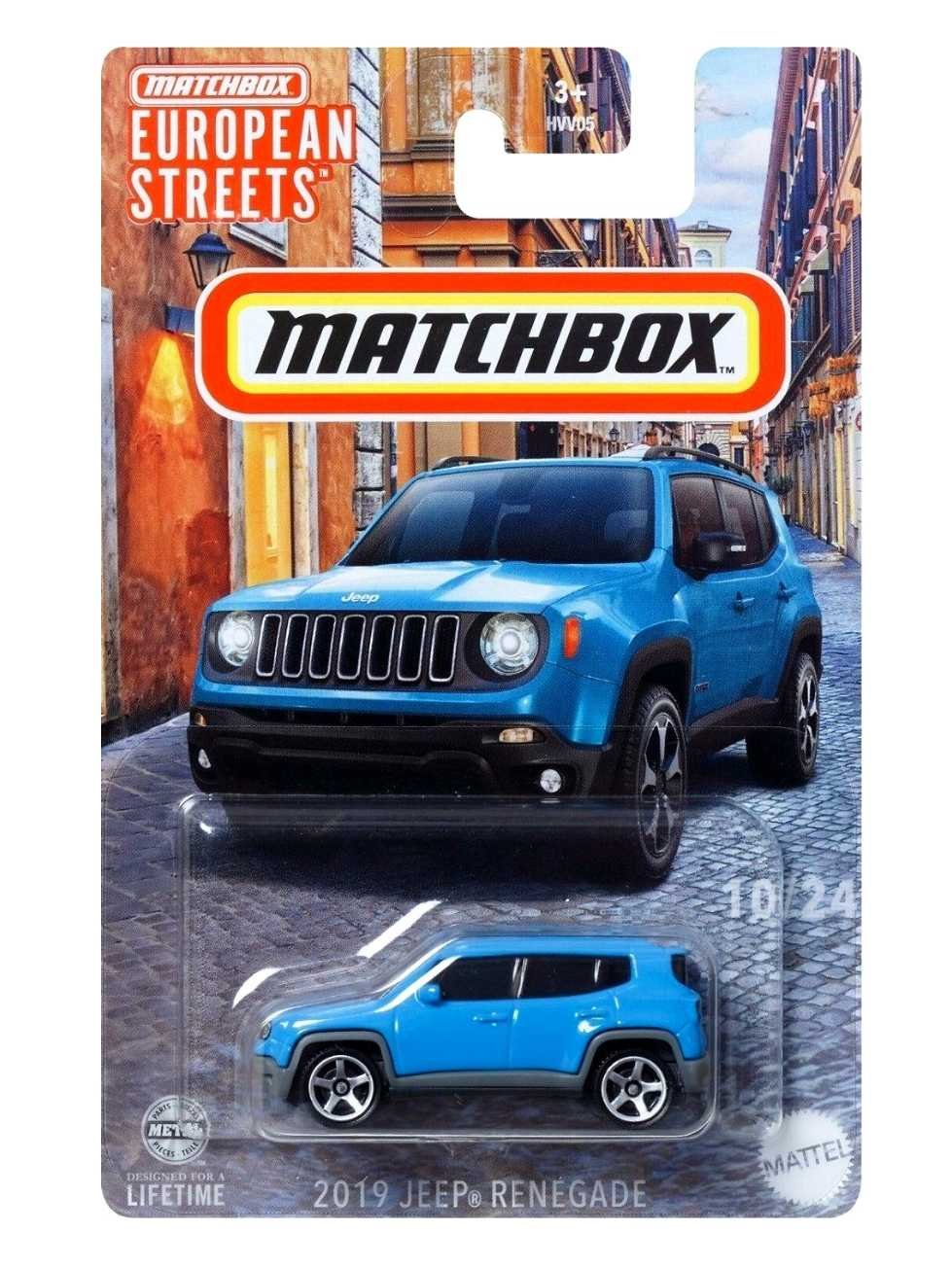 EXCLUSIVE Matchbox European Streets 2019 Jeep Renegade Mainline Imported 1:64