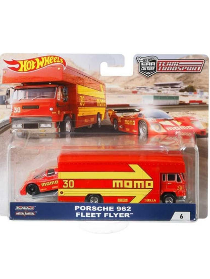 EXCLUSIVE Hotwheels Team Transport Porsche 962 Fleet Flyer #6