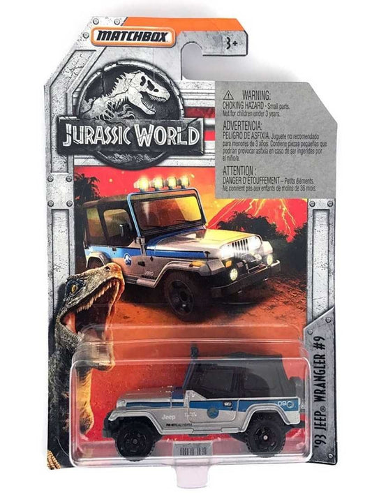 MATCHBOX Jurassic World 93 Jeep Wrangler #9 Mainline Imported 1:64 scale