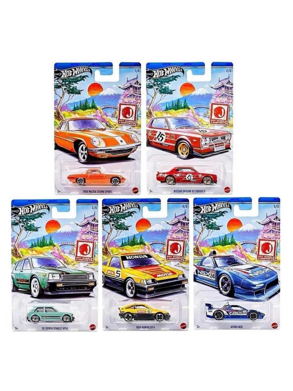 EXCLUSIVE Hotwheels J- Imports set of 5