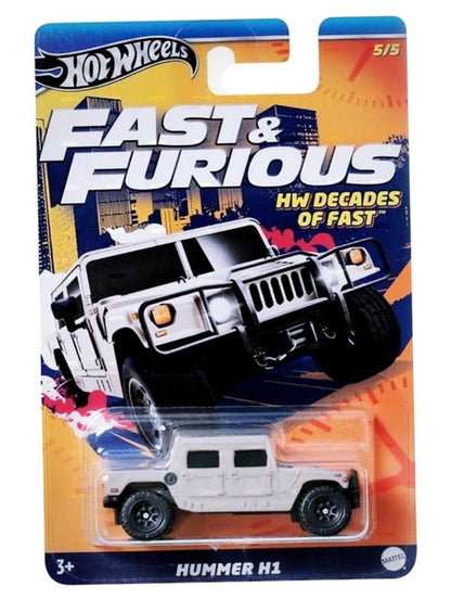 EXCLUSIVE Hotwheels Fast &amp; Furious Set of 5 Hw Decades of Fast