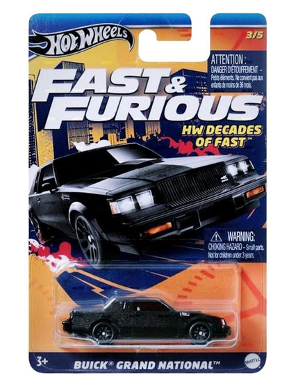 EXCLUSIVE Hotwheels Fast &amp; Furious Set of 5 Hw Decades of Fast