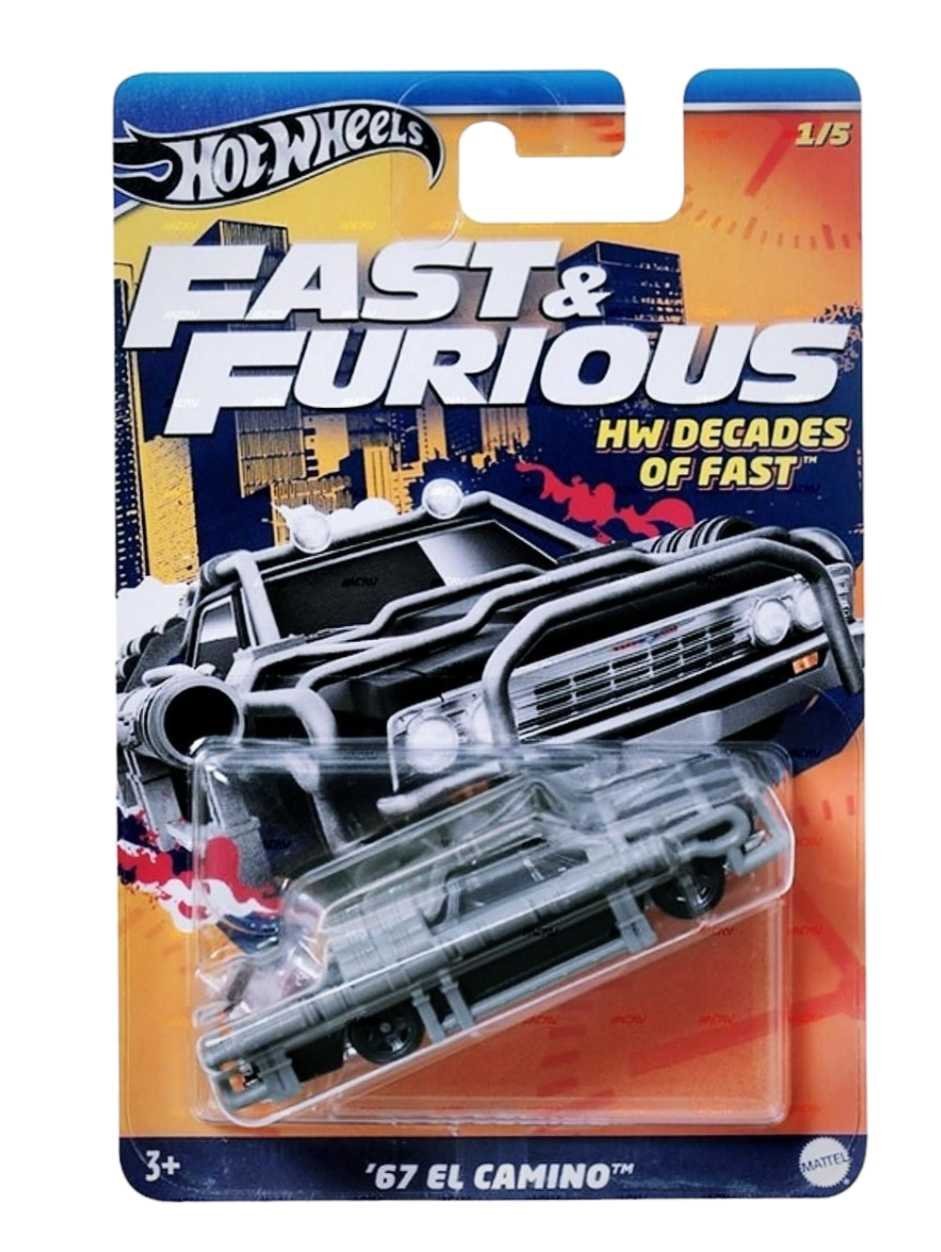 EXCLUSIVE Hotwheels Fast &amp; Furious Set of 5 Hw Decades of Fast