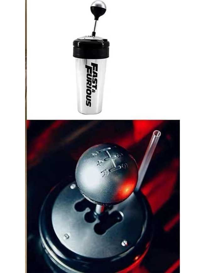 EXCLUSIVE Fast &amp; Furious 650ml Metal bottle with working gear and straw