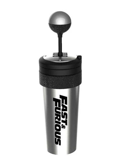 EXCLUSIVE Fast &amp; Furious 650ml Metal bottle with working gear and straw