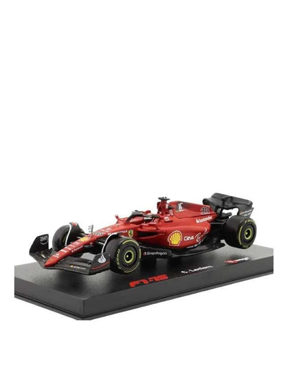 Bburago, 1/43 Scale Model Compatible With Ferrari Replica Miniature Model Compatible With Scuderia Replica Miniature F1-75 # 16 Compatible With Charles Leclerc Replica Miniature Model 2022 Racing