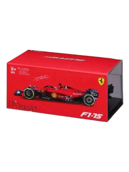 Bburago, 1/43 Scale Model Compatible With Ferrari Replica Miniature Model Compatible With Scuderia Replica Miniature F1-75 # 16 Compatible With Charles Leclerc Replica Miniature Model 2022 Racing