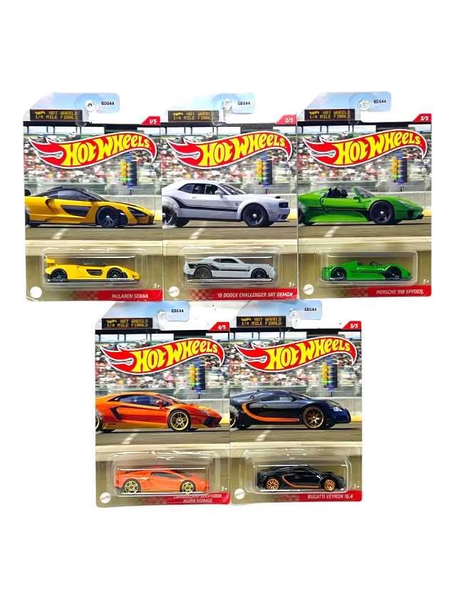 Hotwheels 1/4 Mile Finals Complete Set of 5 imported mainline card art 1:64 scale