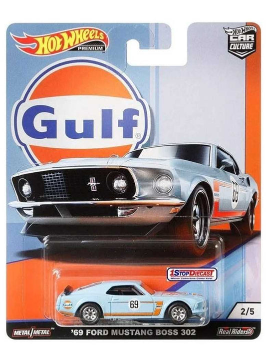 EXCLUSIVE Hotwheels Gulf 69 Ford Mustang Boss 302