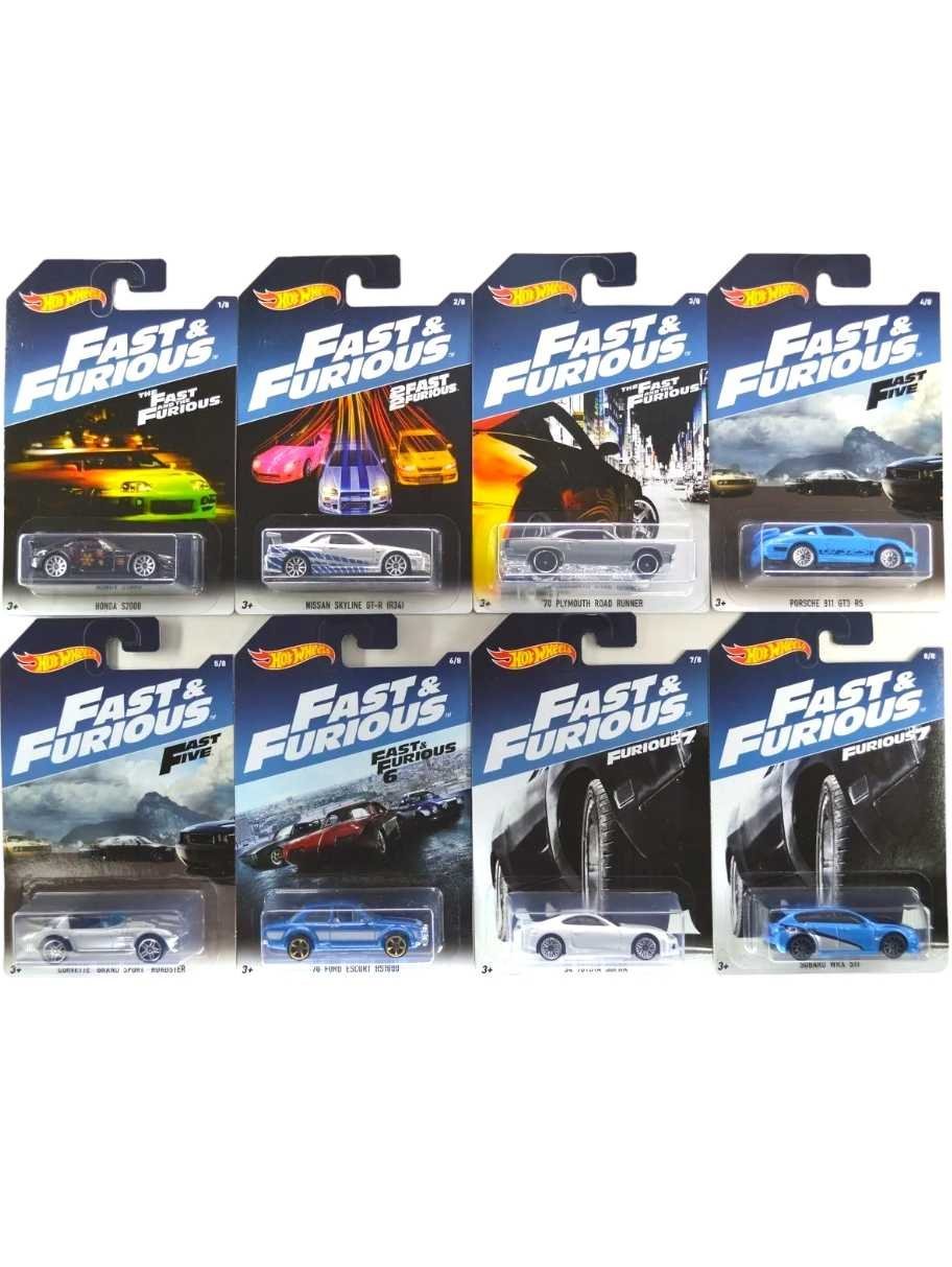 EXCLUSIVE Hotwheels Fast &amp; Furious set of 8