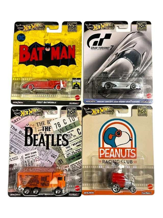 EXCLUSIVE Hot wheels set of 4 pop culture batman beatles