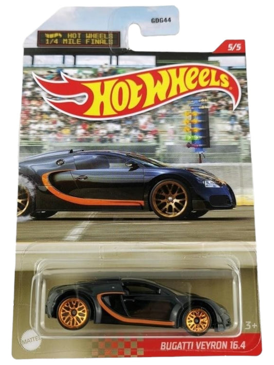 Hotwheels Quater mile finals Bugatti Veyron 16.4 Imported Mainline Card art 1:64