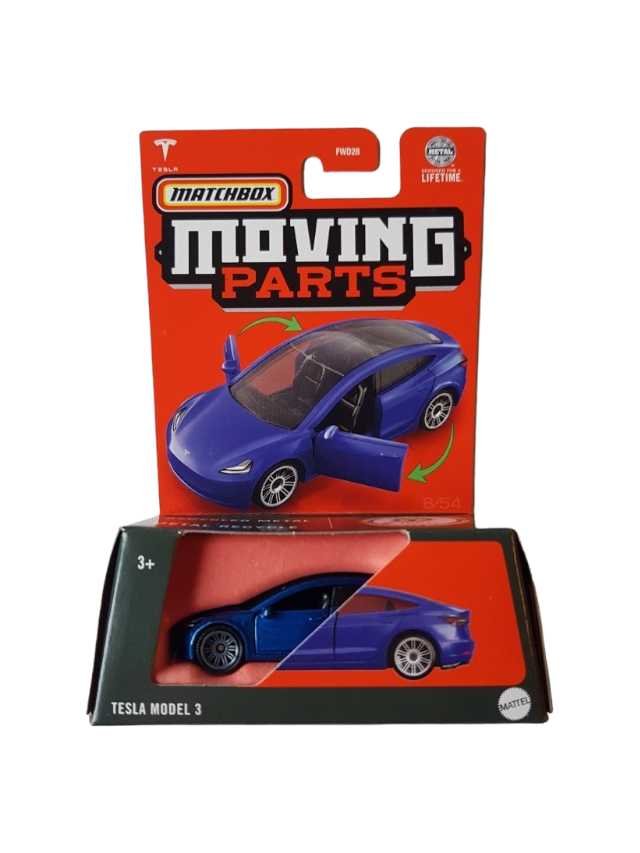 Matchbox Tesla Model 3 (moving parts imported)