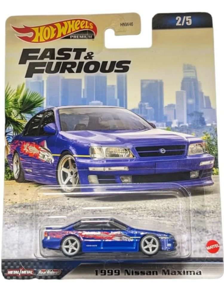 Hotwheels fast and Furious 1999 Nissan Maxima imported premium 1:64 scale